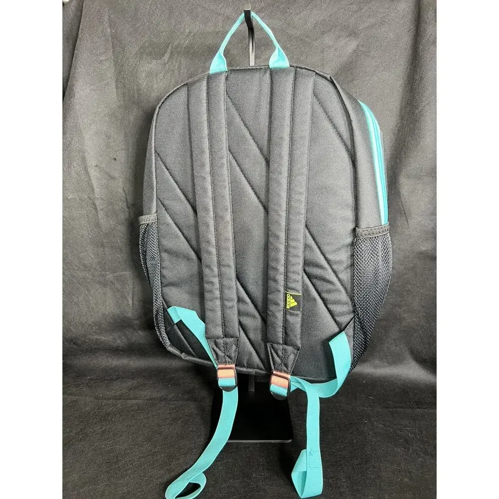 adidas Girl's Black Semi Mint Rush Green Ready Laptop Backpack 5158269 NWT